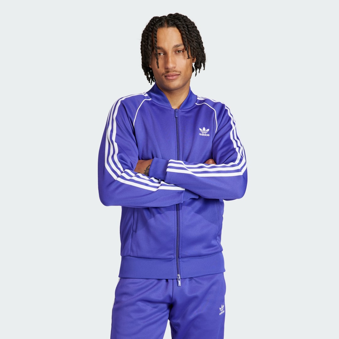 Яке adidas Originals Adicolor Classics SST Track Jacket Лилаво | IR9885, 1