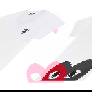 Тениска Comme des Garçons PLAY T-Shirt Big Half Heart Бяло | az t033 051 1, 1