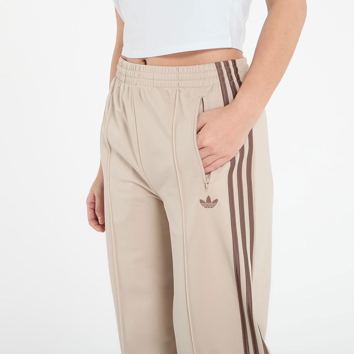 Спортни панталони adidas Originals Firebird Loose Track Pants Бежово | KD3660, 1