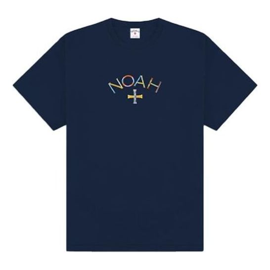 Тениска Noah Embroidered Core Logo T-Shirt Тъмно синьо | T30SS21