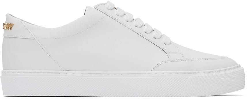 Кецове и обувки Burberry White Salmond Sneakers 'White' Бяло | 8037250, 0