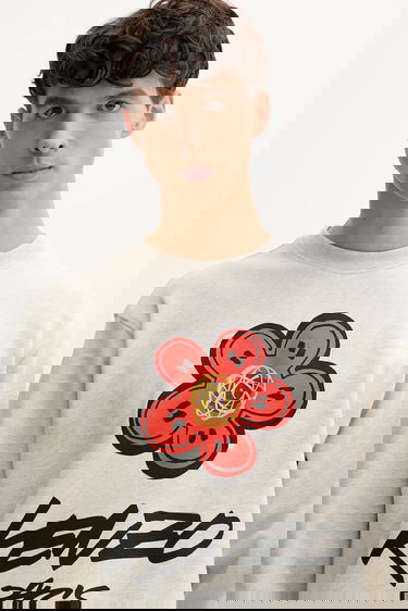Суитчър KENZO Kenzo x Futura Graphic Print Sweatshirt Сиво | FF65SW2524MC, 3