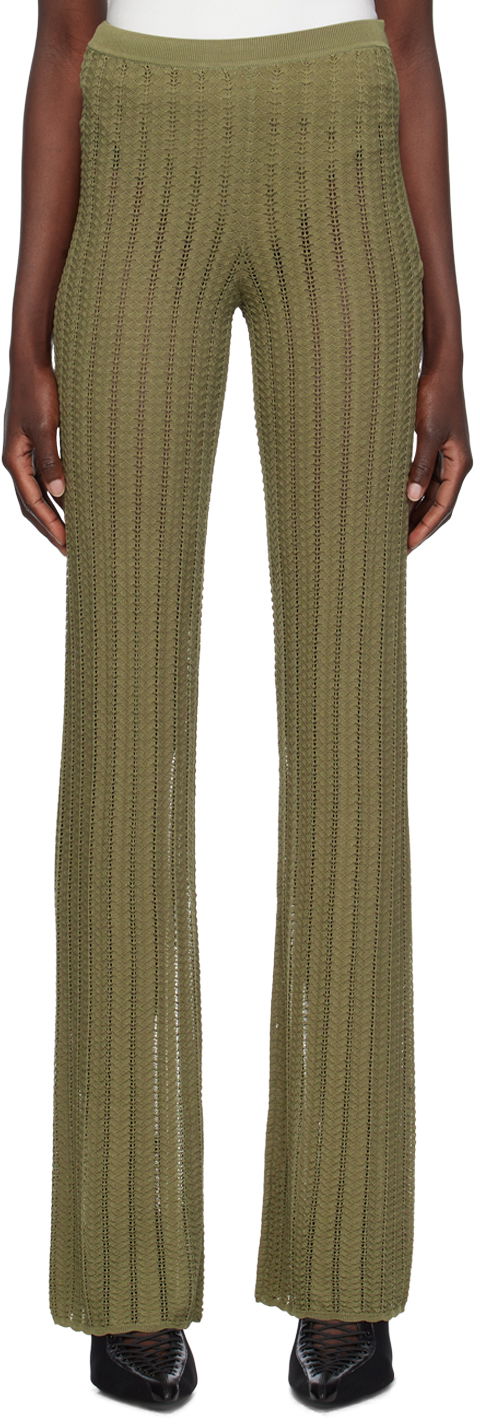 Панталони Dion Lee Dion Lee Knit Trousers Зелено | C7217P23, 0