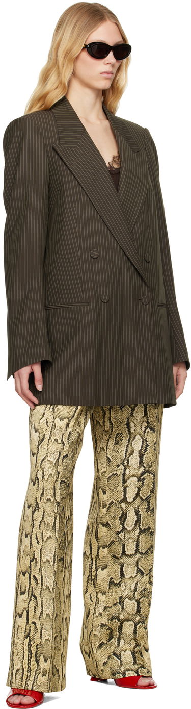 Панталони Dries Van Noten Dries Van Noten Jacquard Wide-Leg Trousers Жълто | 251-010922-1417, 3