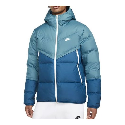 Пухо яке Nike Sportswear Windrunner Hooded Jacket Синьо | DD6796-415, 0