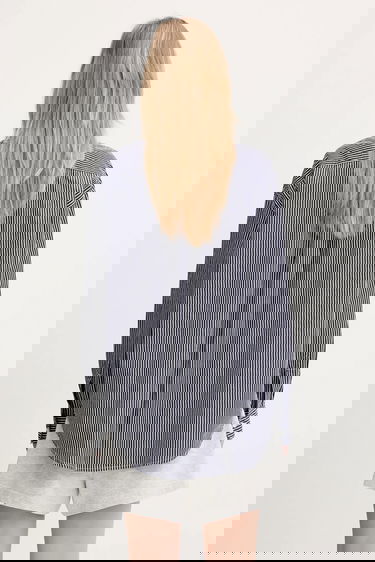 Риза Carhartt WIP Arvin L/S Shirt Relaxed Fit Striped Classic Collar Тъмно синьо | I034560.2XXXX, 2