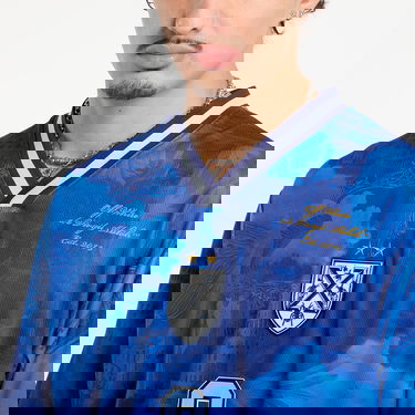 Фланелка Off-White World Paint Soccer S/S Tee Синьо | OMAD00SF25JER0034610, 2