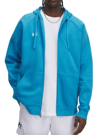 Суитчър Under Armour Rival Fleece Full-Zip Hoodie Синьо | 1379767-452, 0