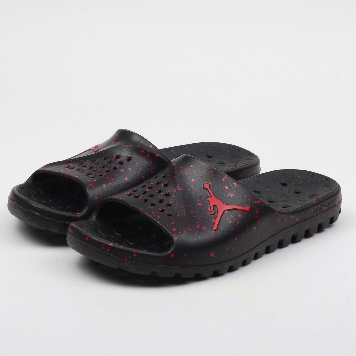 Кецове и обувки Jordan Jordan Super.Fly Team Slide ''Black University Red'' Черно | 716985-062, 1