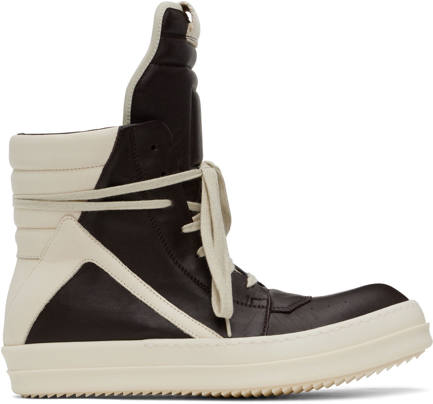 Кецове и обувки Rick Owens Rick Owens Hollywood Geobasket Кафяво | RU01E5894 LGYLCO, 0