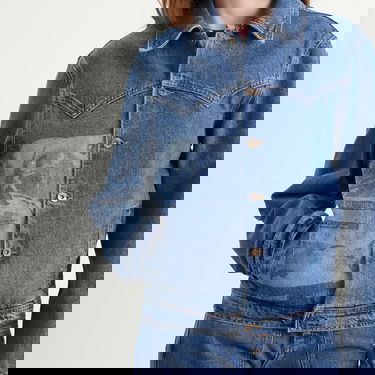 Яке Ahluwalia Ahluwalia Laser Denim Jacket Синьо | M-AHLU-DE015-SS26-FA283-VI, 5