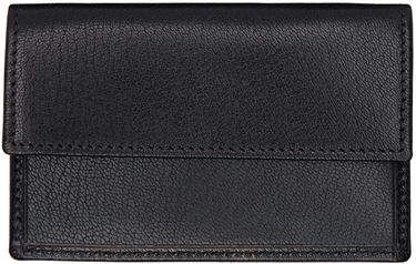 Портфейл The Row Leather Two Card Holder Черно | W1687-L39, 0