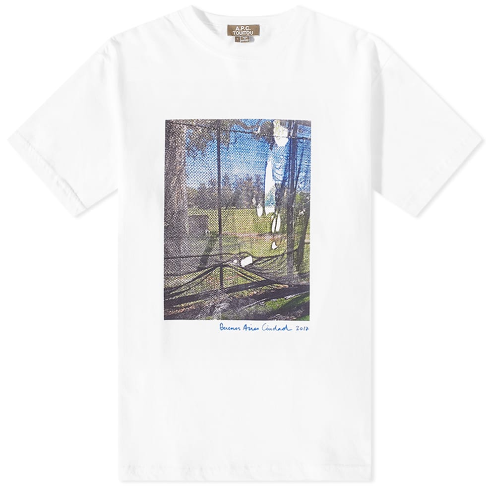 Тениска A.P.C. Jean Touitou x Palermo Tee Бяло | COELH-M26165-AAB, 0