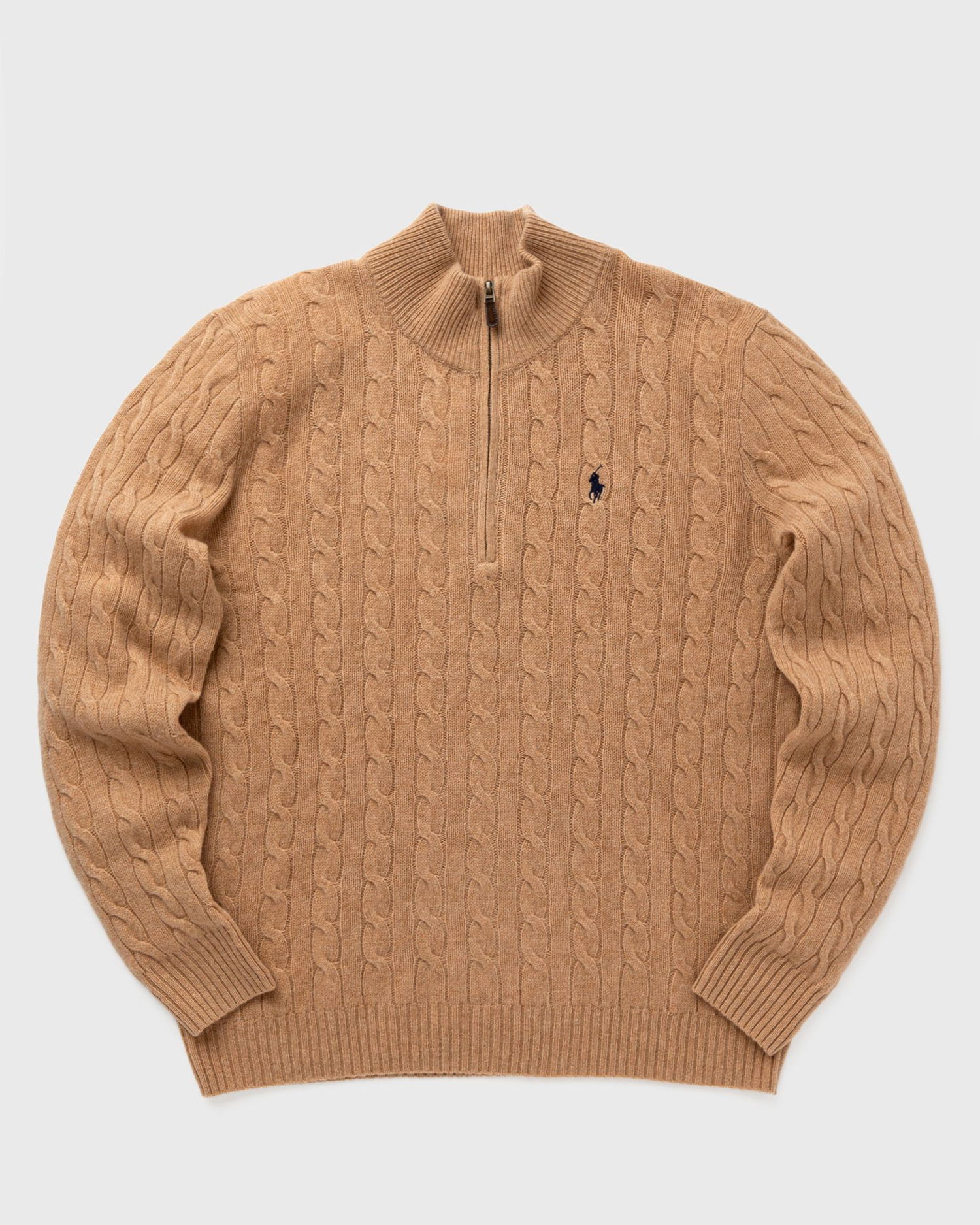 Пуловер Polo by Ralph Lauren LSCABLEHZPP-LONG SLEEVE-PULLOVER Zippers & Cardigans Кафяво | 710876766006, 0