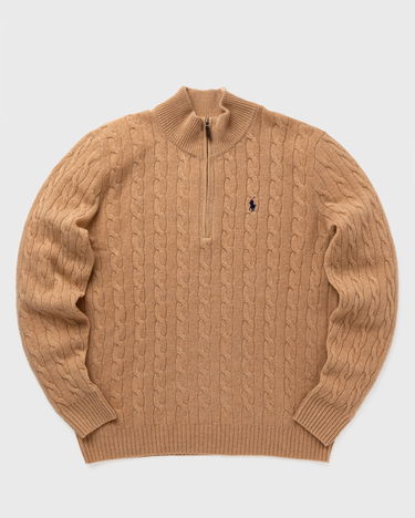 Пуловер Polo by Ralph Lauren LSCABLEHZPP-LONG SLEEVE-PULLOVER Zippers & Cardigans Кафяво | 710876766006, 0