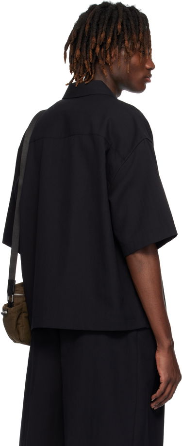 Риза Studio Nicholson Studio Nicholson Sanko Boxy Shirt Черно | SANKO SNM - 1267, 2