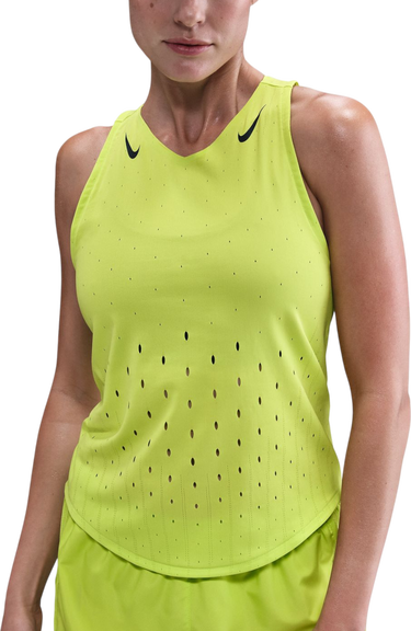 Потник Nike AeroSwift Perforated Running Tank Top Жълто | fn2504-389, 0