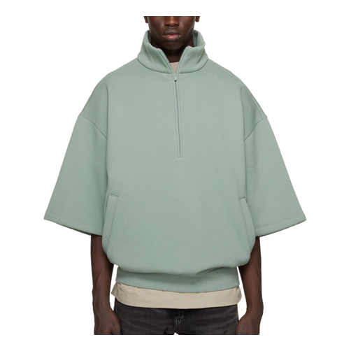 Суитчър Fear of God Fear of God Essentials 3/4 Half-Zip Sweatshirt Зелено | 192BT224311F, 0