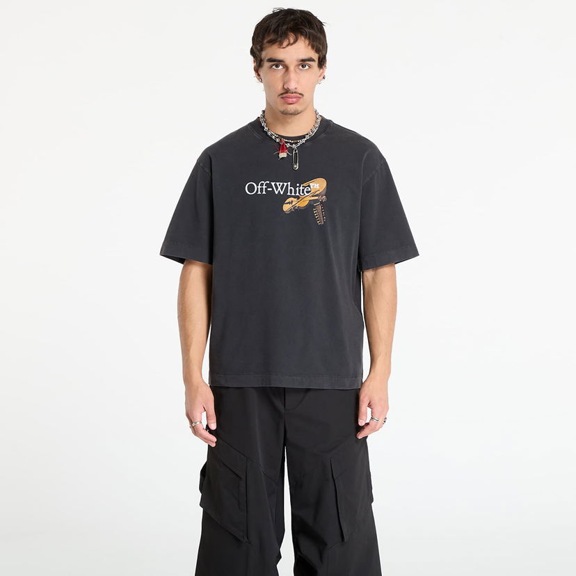 Тениска Off-White Off-White Cupid Arrow Skate Short Sleeve T-Shirt Черно | OMAA120F25JER00V1301