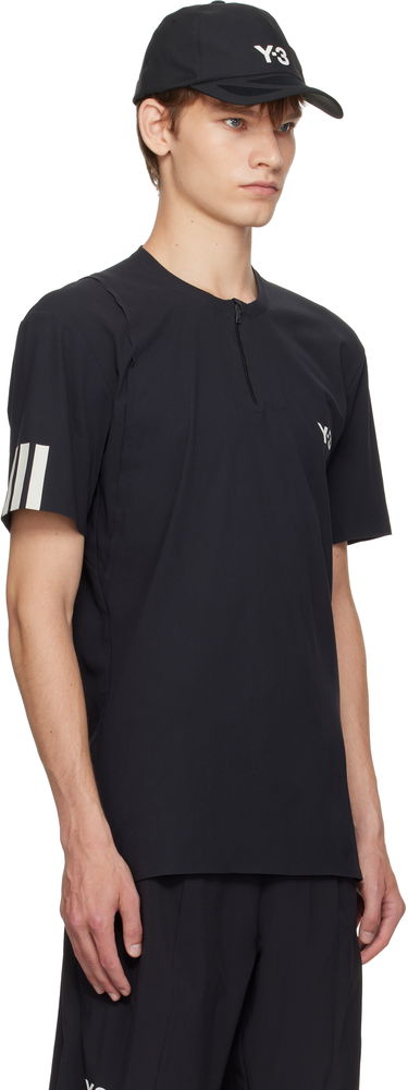 Тениска Y-3 Y-3 Zip Tee Черно | JY6946, 4