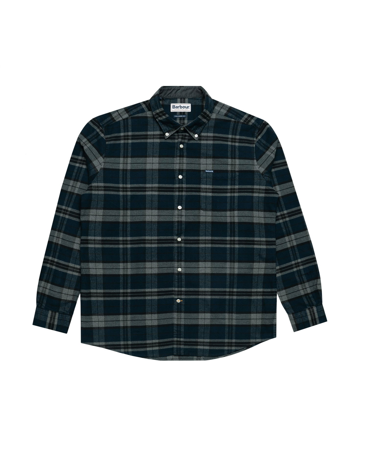 Риза Barbour Betsom Tailored Flannel Plaid Long-Sleeved Shirt Многоцветен | MSH4998GY52, 0