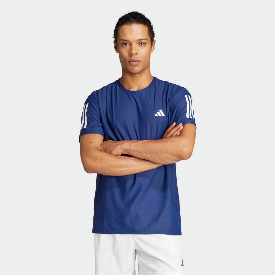 Тениска adidas Performance Own the Run T-Shirt Тъмно синьо | IN1502, 0