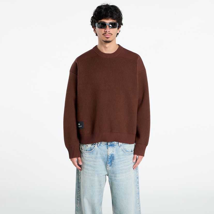 Пуловер Y-3 Y-3 Padded UT Crew Sweater Кафяво | KD2560