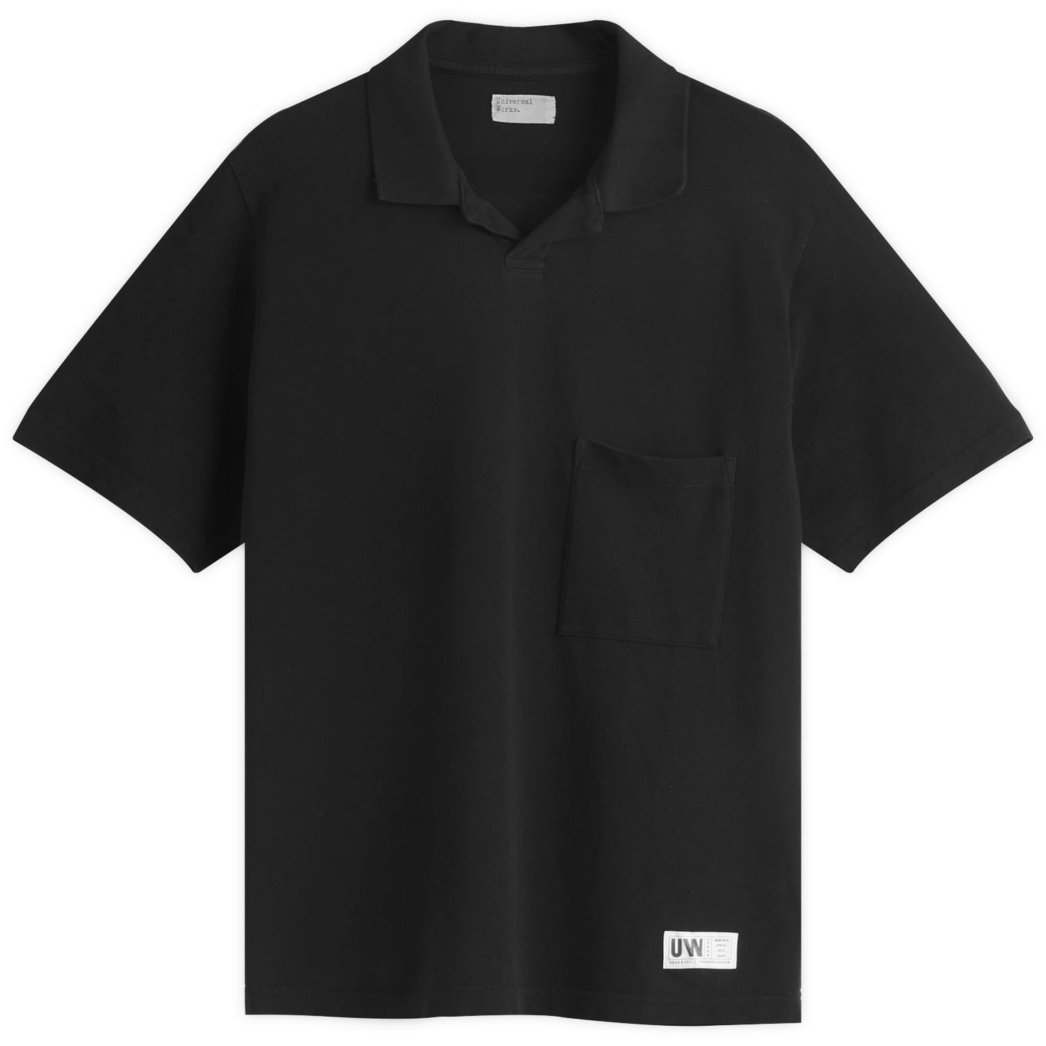 Поло тениска Universal Works Pique Vacation Polo, Size Large Черно | 32633-BLK, 1
