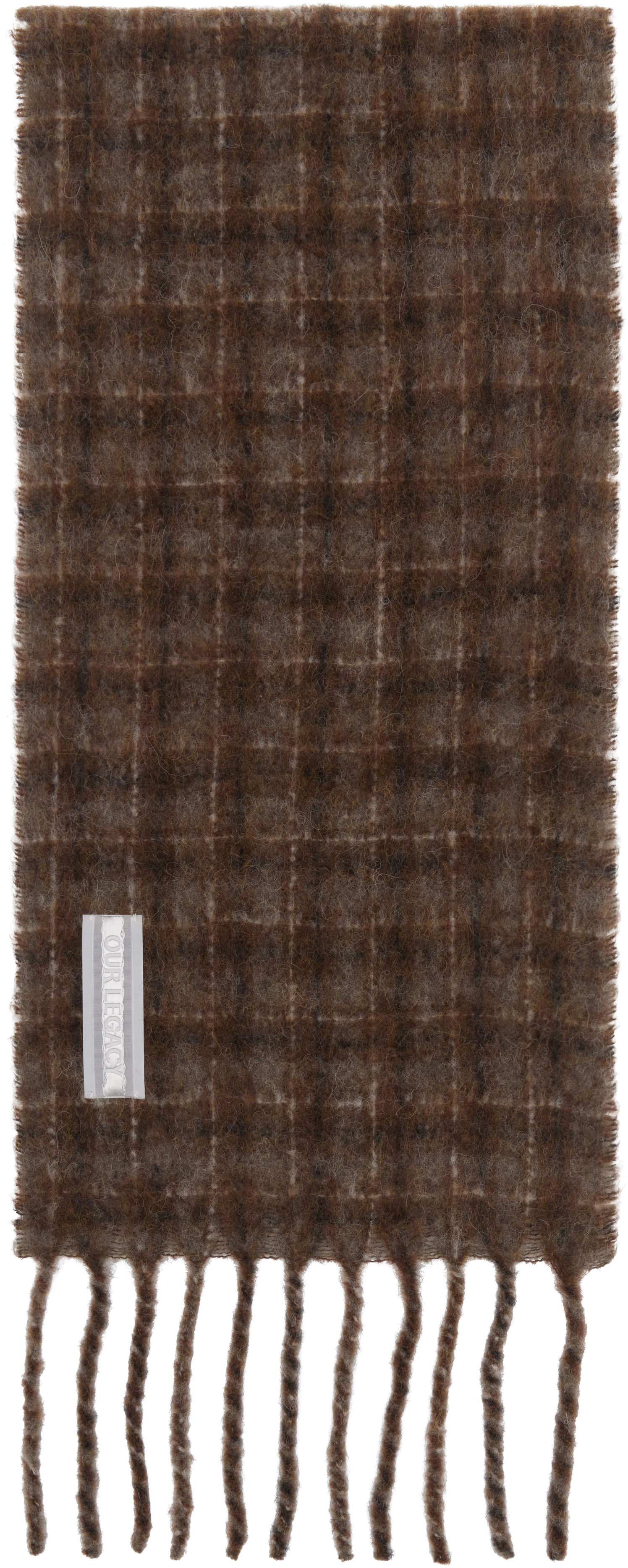 Шал OUR LEGACY Our Legacy Estate Checked Scarf Кафяво | A4258EBF, 0