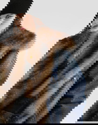 Яке Dolce & Gabbana Denim Jacket With Fur Многоцветен | F9T08ZG8OC9S9001, 3