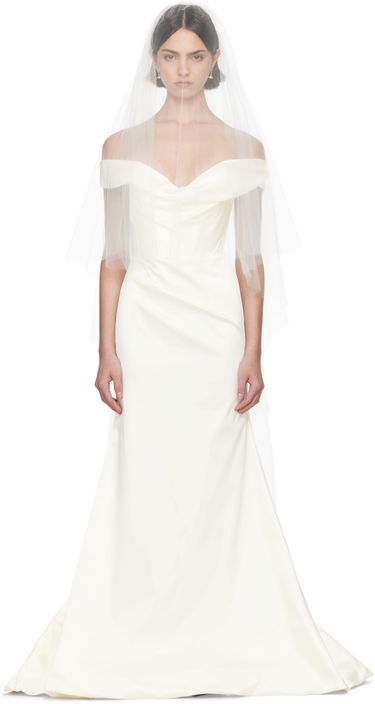 Pокля Vivienne Westwood Vivienne Westwood Bridal Capsule Classic Ballerina Veil Бяло | 8108000J-C0034-, 0