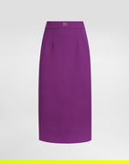 Dolce & Gabbana Wool Crepe Sheath Skirt