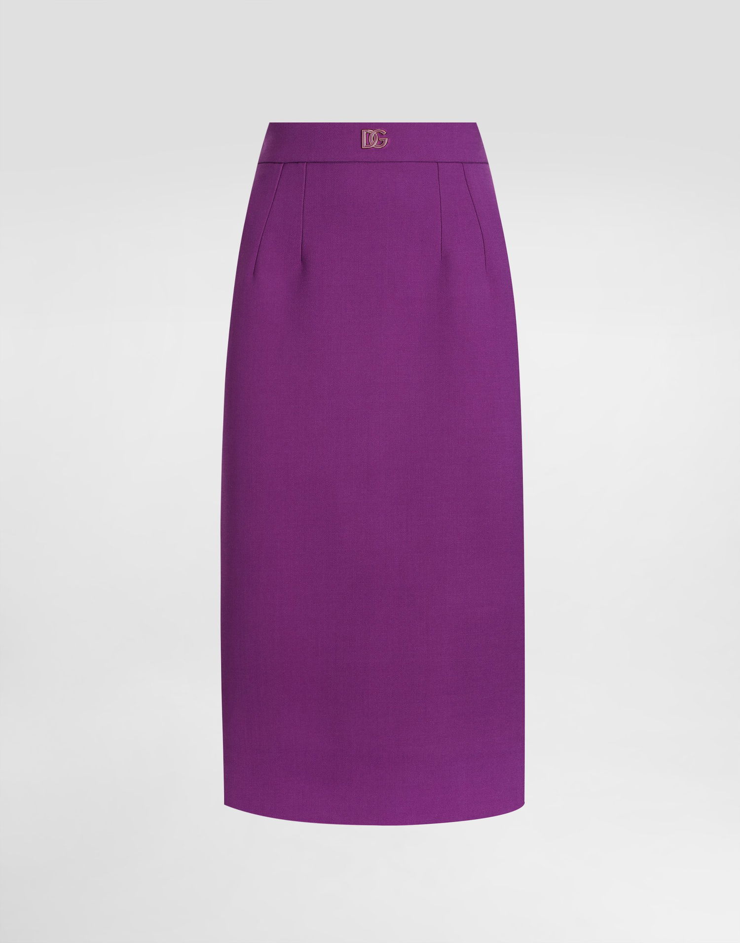Пола Dolce & Gabbana Dolce & Gabbana Wool Crepe Sheath Skirt Лилаво | F4CJGTFU2L8F0571, 0