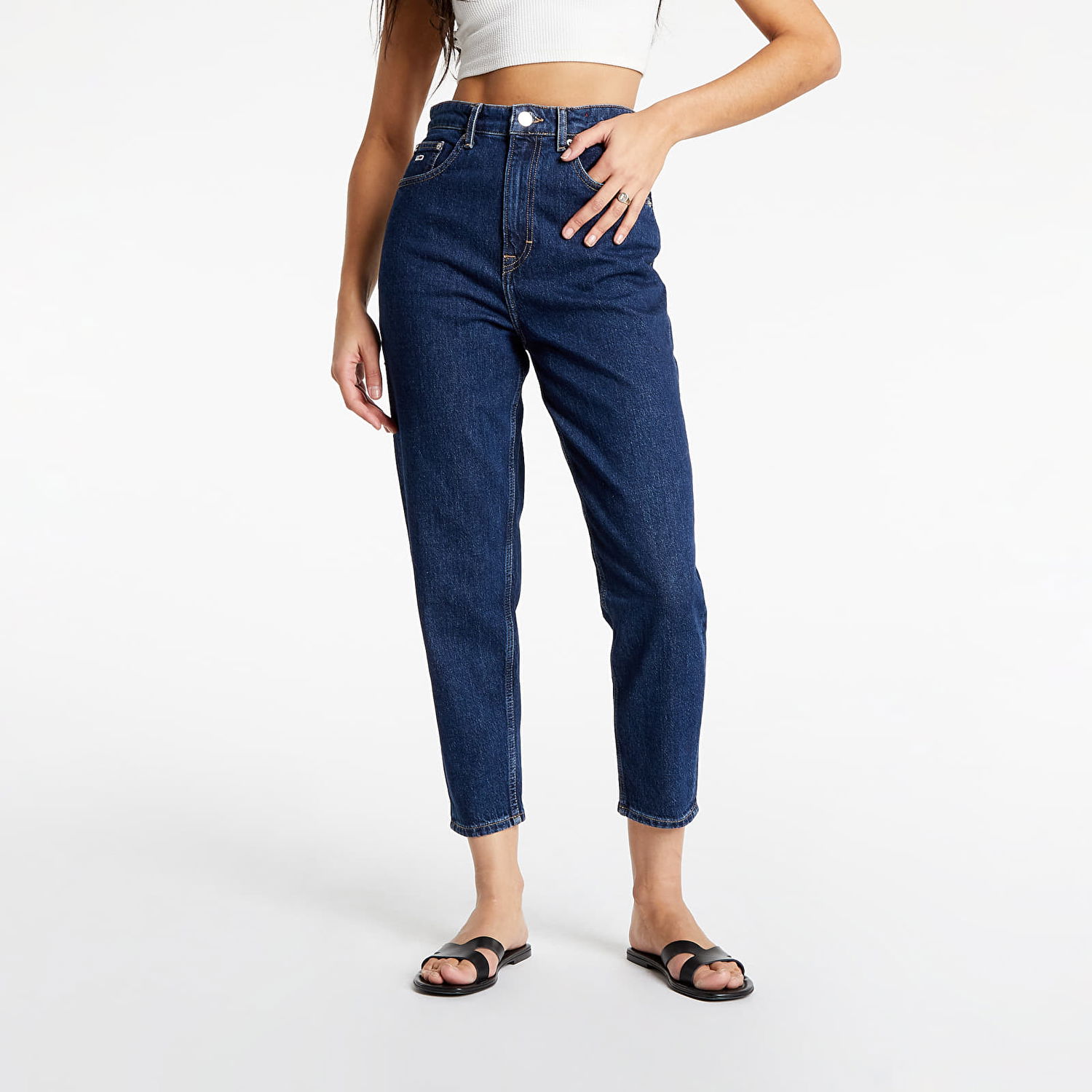 Дънки Tommy Hilfiger Ultra High Rise Tapered Mom Jeans Тъмно синьо | DW0DW10743 1BK, 0