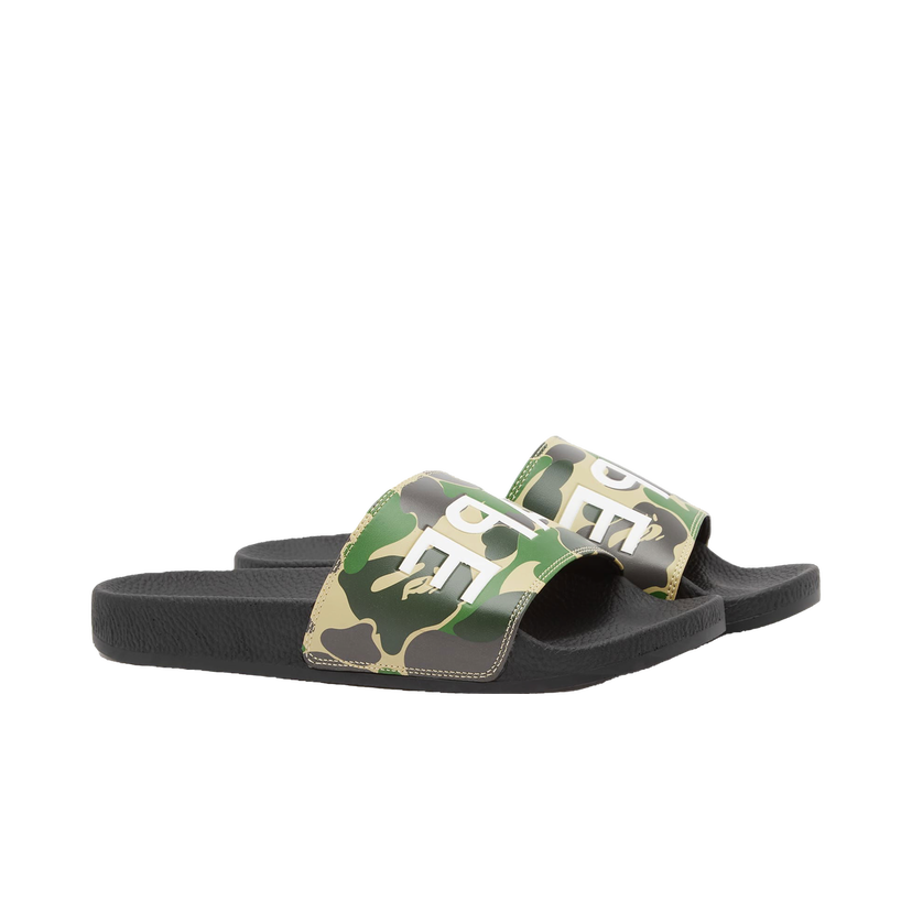 Кецове и обувки BAPE ABC Camo Slide "Green" Зелено | 001FWJ301010M-GRN