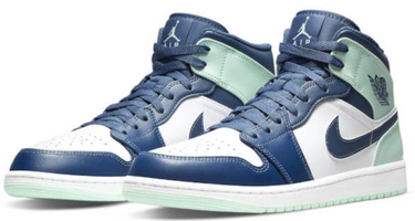 Кецове и обувки Jordan Air Jordan 1 Mid "Blue Mint" Синьо | 554724-413, 1