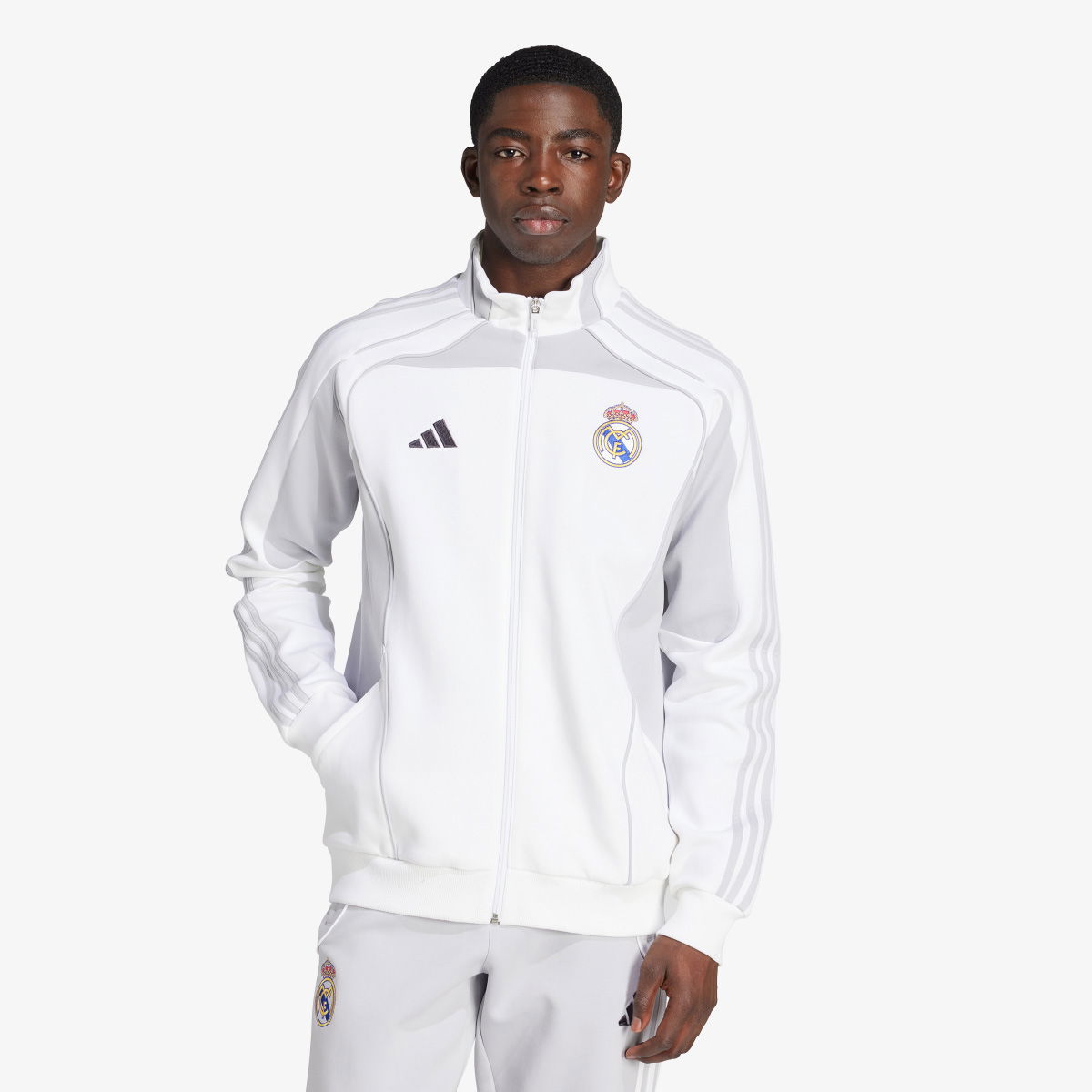 Яке adidas Performance Real Madrid UBP Doubleknit Track Jacket Бяло | JN3069, 1
