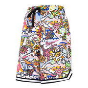 Full Print Cartoon Pattern Breathable Shorts