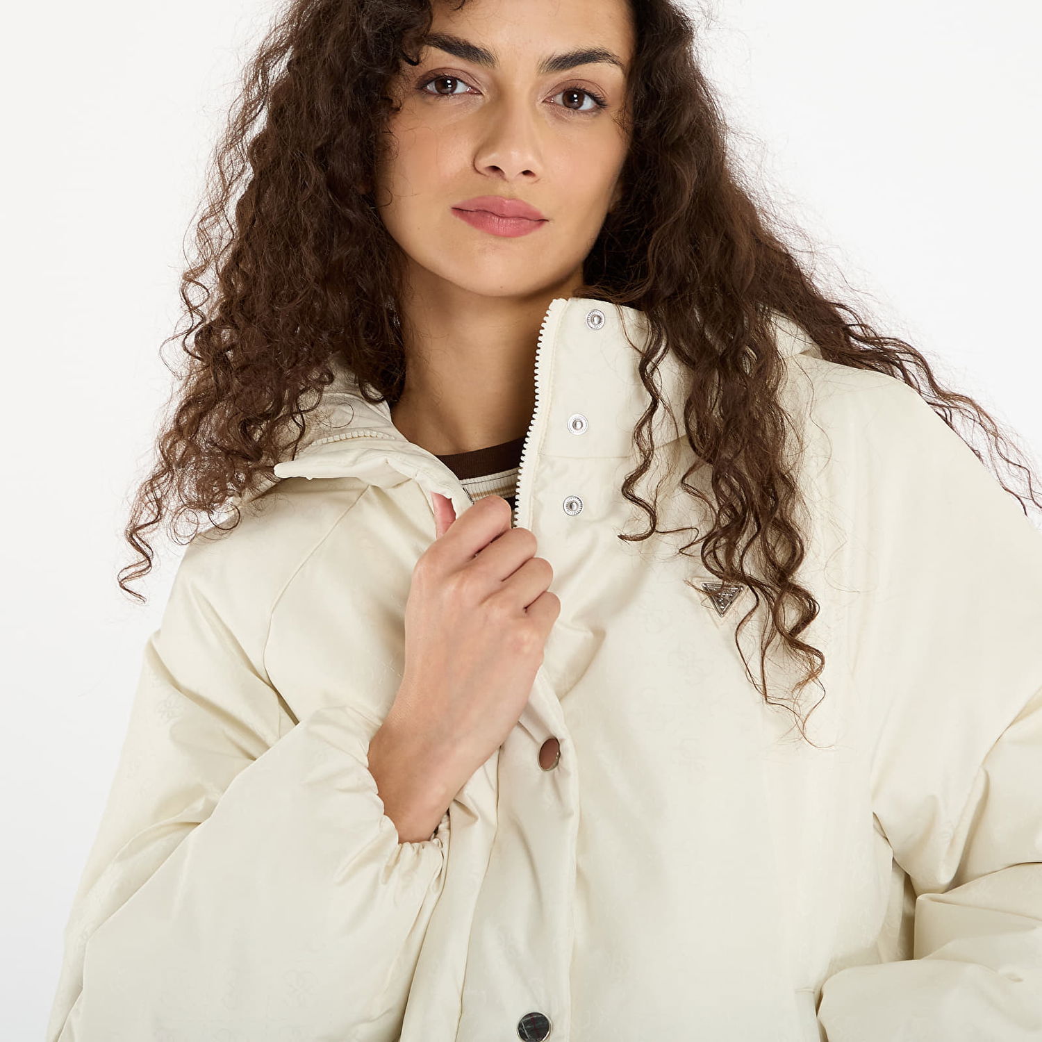 Пухо яке GUESS 4G Boxy Puffer Jacket Бяло | V5BL07WGLW2-F0YN, 1