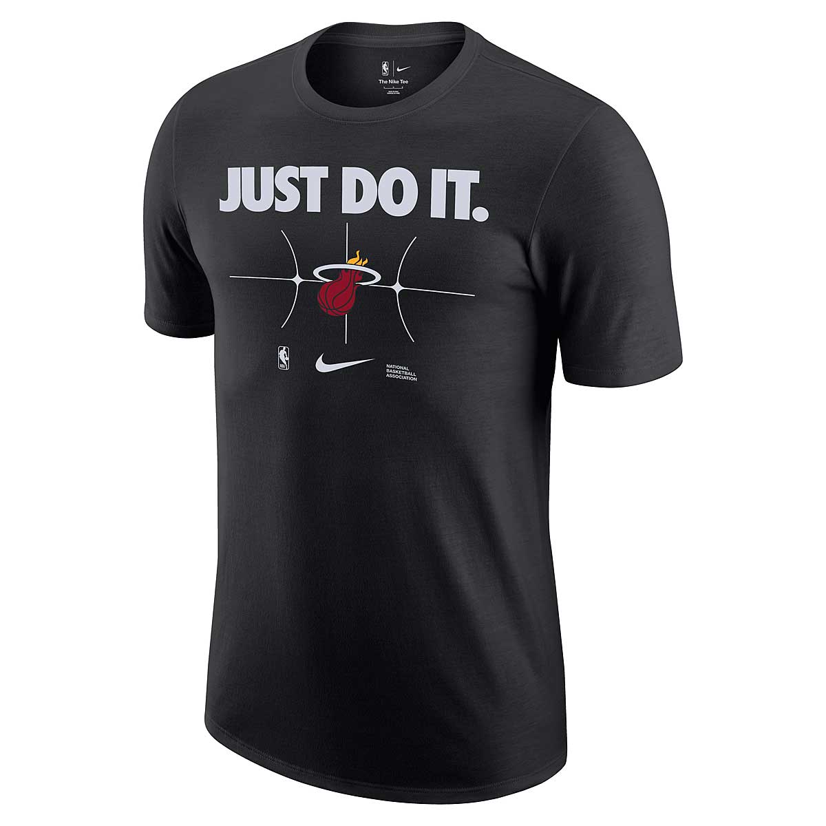 Тениска Nike NBA MIAMI HEAT ESSENTIAL JUST DO IT T-SHIRT, black Черно | FQ6286-010, 0