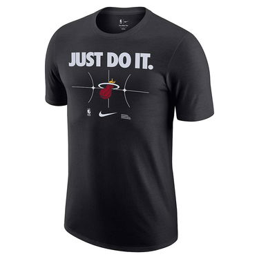 Тениска Nike NBA MIAMI HEAT ESSENTIAL JUST DO IT T-SHIRT, black Черно | FQ6286-010, 0