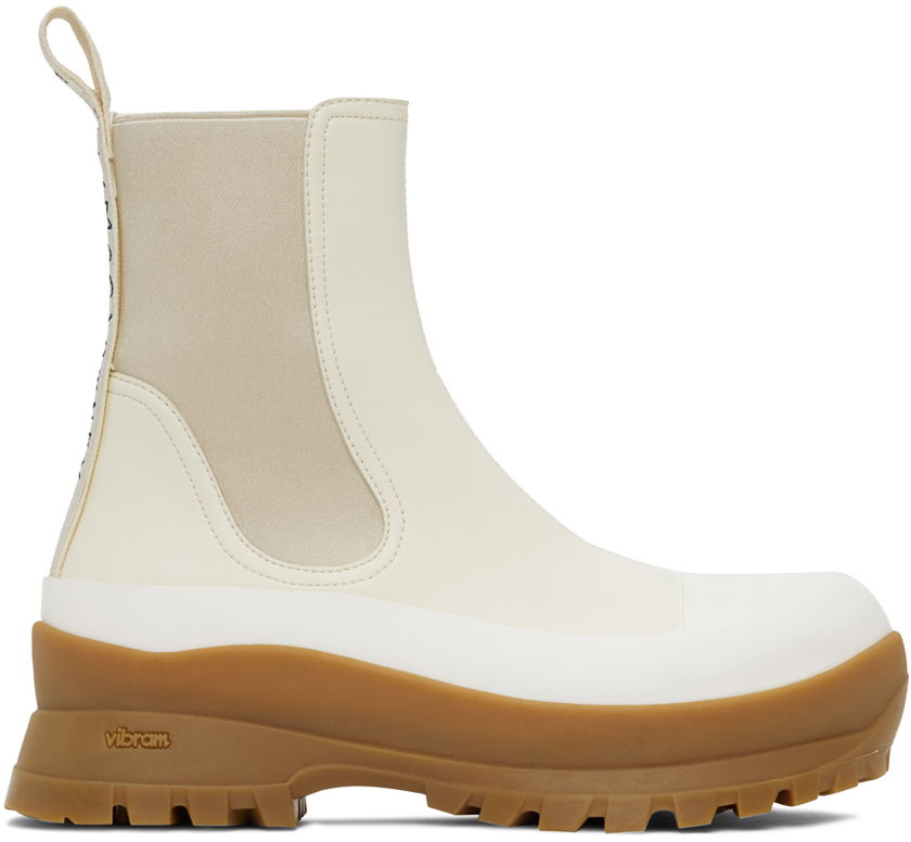 Кецове и обувки Stella McCartney Trace Chelsea Boots Бяло | 800397N0244, 0