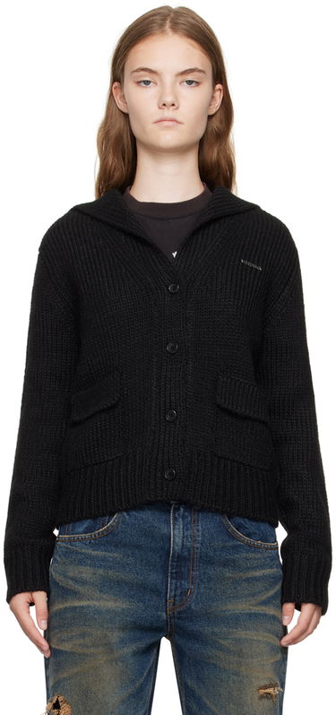 Пуловер We11done Sailor Knit Cardigan Черно | WD-KC2-24-632-W-BK, 0