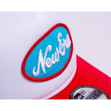 Шапка с козирка New Era 9FORTY A-Frame Trucker Oval Red / White One Size Червено | 60435036, 2