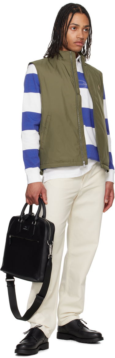Чанта през рамо Polo by Ralph Lauren Ralph Lauren Smooth Leather Commuter Briefcase Черно | 405962454001, 3
