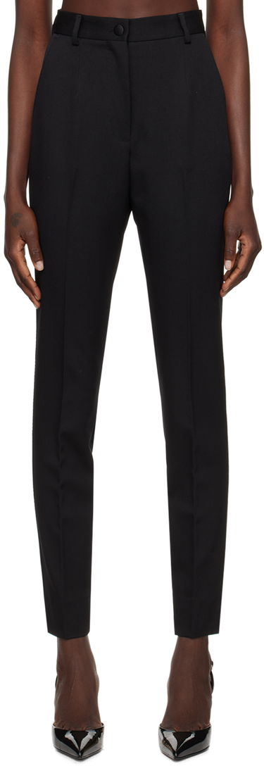 Панталони Dolce & Gabbana Creased Dress Trousers Черно | FTC30T FU28J, 0