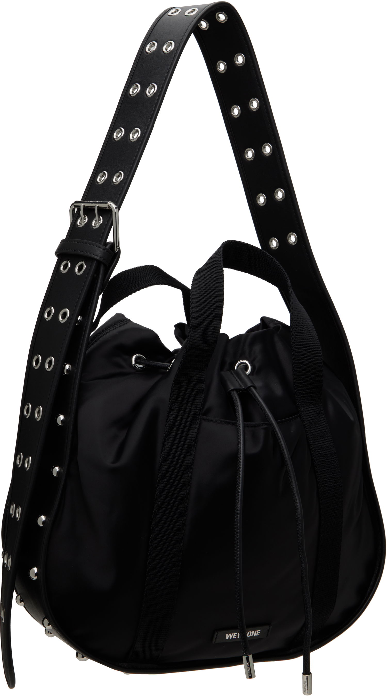 Дамска чанта We11done We11done Belted Punk Drawstring Bag Черно | WD-AB0-25-482-U-BK, 1
