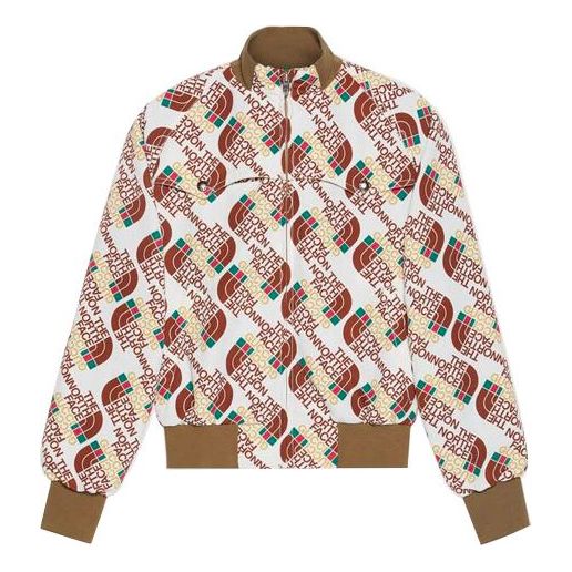 Яке бомбър Gucci Gucci x The North Face Webbing Print Aviator Jacket Многоцветен | 648866-XAABZ-9097