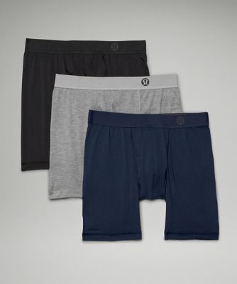 Боксерки lululemon Always In Motion Boxer Briefs, 3 Pack, 7" Inseam Тъмно синьо | prod10980022, 4