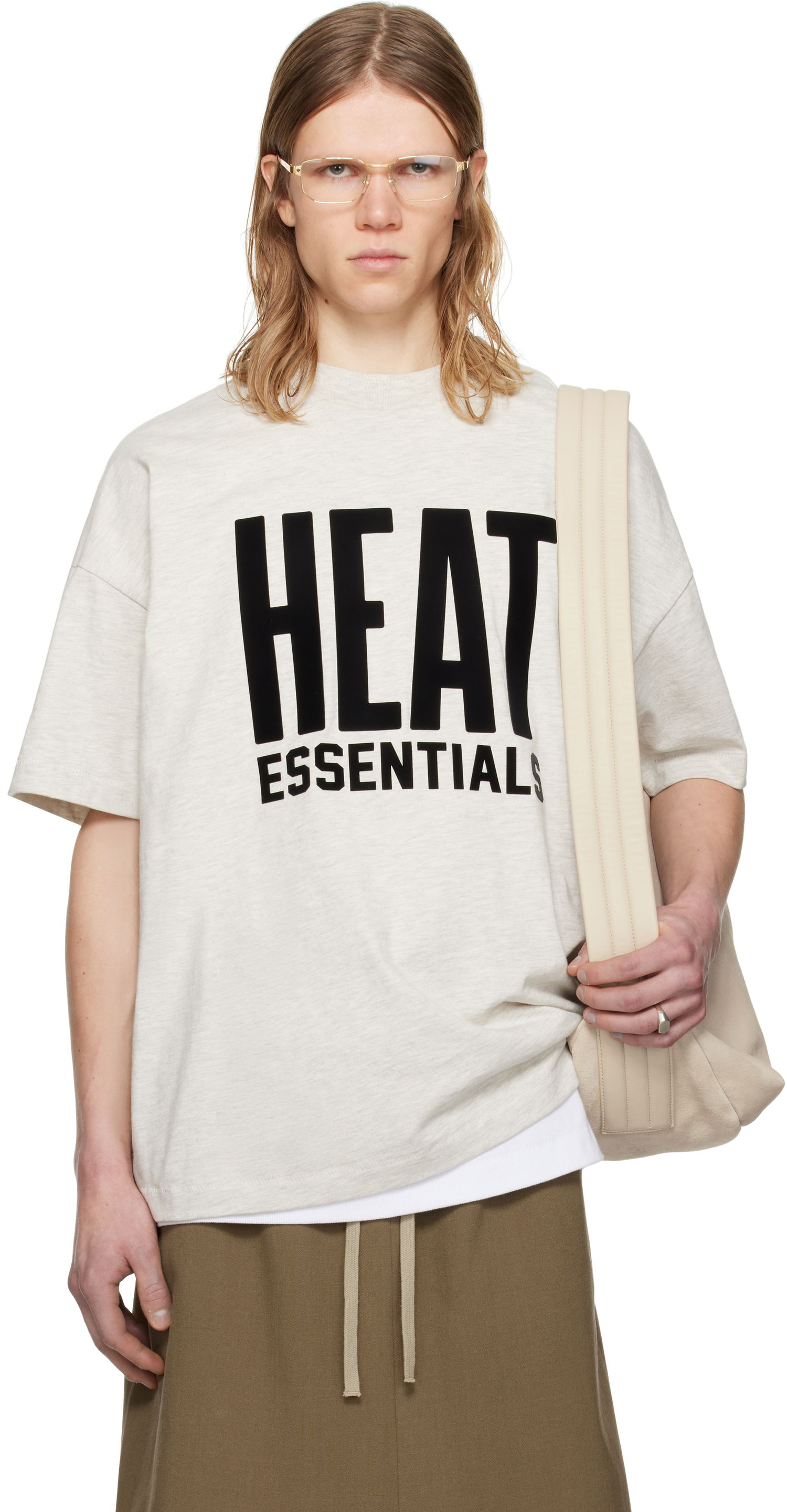 Тениска Fear of God ESSENTIALS NBA Heat Short Sleeve T-Shirt Бежово | 125AL244302F, 0